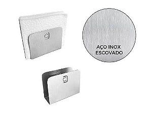 PORTA GUARDANAPO INOX EM CASA TEM