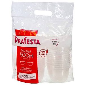 POTE BOWL 500ML C/SOBRETAMPA PRAFESTA