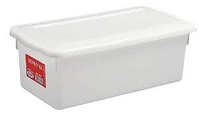 POTE RETANGULAR C/TAMPA BRANCO 5L PLASTJET