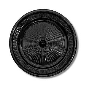 PRATO LANCHE 18CM PRETO TRIK TRIK