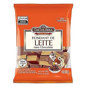 RAPADURINHA DE LEITE COM CHOCOLATE 160G FONDANT DACOLONIA