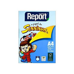 REPORT SENNINHA A4 AZUL 210MM X 297MM SUZANO