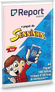 REPORT SENNINHA A4 ROSA  210MM X 297MM SUZANO