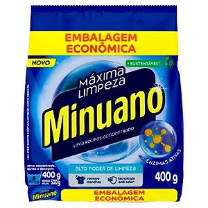SABAO EM PO MINUANO 400G AZUL EMBALAGEM ECONOMICA