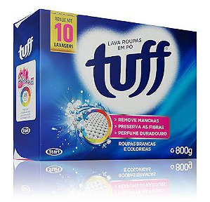 SABAO EM PO TUFF SACHET  800G LAVA ROUPAS