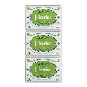 SABONETE GLICERINA ERVA DOCE C/3 AC