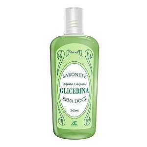 SABONETE LIQUIDO GLICERINA ERVA DOCE 240 ML AC