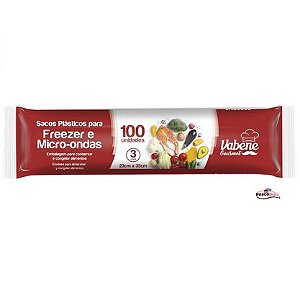 SACO PLAST FREEZER/MICRO-ONDAS 23X35CM 3L VABENE