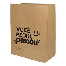 SACO SOS DELIVERY 2/P IMPRESSAO PEDIU CHEGOU 32X18X12