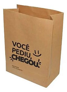 SACO SOS FAST FOOD PEDIU CHEGOU 24X16X31CM 17,5KG DUPACK