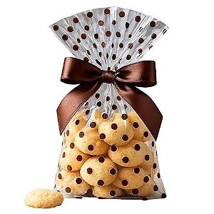 SACO TRANSP BOLINHAS DE CHOCOLATE 10X14 CM CARBER