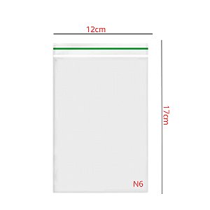 SACO ZIP 12X17CM VABENE N 6