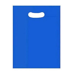 SACOLA BOCA DE PALHACO 20X30 AZUL ESCURO KROMASA