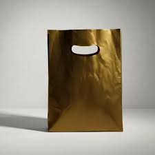 SACOLA BOCA DE PALHACO 25X35 DOURADO KROMASA