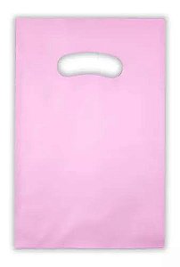 SACOLA BOCA DE PALHACO 25X35 ROSA CLARO KROMASA