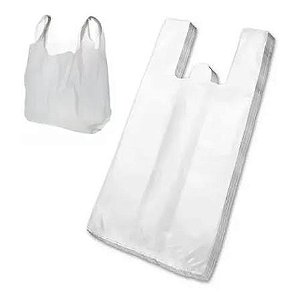 SACOLA BRANCA 30X45 PLUS 1.6 PACKFORT