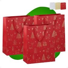 SACOLA NATALINA 18X10X23CM  BR SCX0150