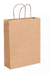 SACOLA PAPEL KRAFT  MAE 15X11X6CM