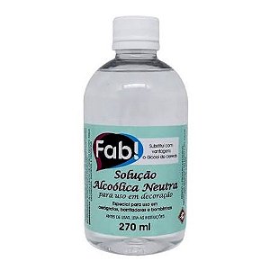 SOLUCAO ALCOOLICA NEUTRA 270ML FAB