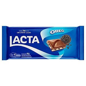 TABLETE LACTA AO LEITE OREO 90G