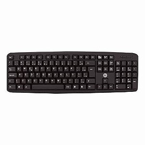 TECLADO USB BASICO PRETO - BRIGHT