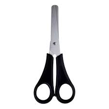 TESOURA ESCOLAR INOX 13CM PRETA BLISTER