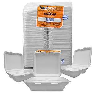 TH 201 3D ESTOJO LANCHEIRA C/ 3 DIVISORIA - 270X249X80 TOTALPLAST