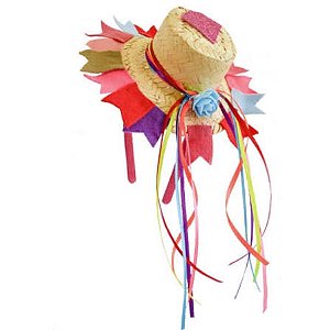 TIARA JUNINO 12 CM CHAPEU BONECA