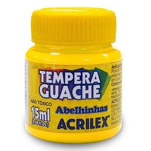 TINTA GUACHE AMARELO OURO 15ML ACRILEX