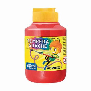 TINTA GUACHE VERMELHO FOGO 250ML ACRILEX