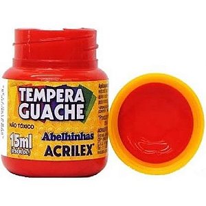 TINTA GUACHE VERMELHO FOGO 15ML ACRILEX