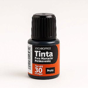 TINTA MARCADOR PERMANENTE 20ML PRETO JOCAR OFFICE