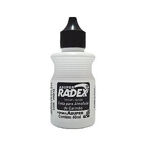 TINTA PARA CARIMBO 40ML PRETA RADEX