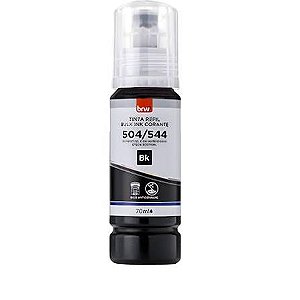 TINTA REFIL CORANTE 544 BLACK P/ EPSON 70ML - CX C/ 1UN
