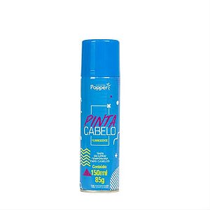 TINTA SPRAY PINTA CABELO AZUL FLUORESCENTE 150ML POPPER