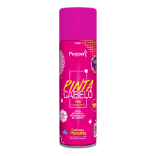TINTA SPRAY PINTA CABELO ROSA FLUORESCENTE 150ML POPPER