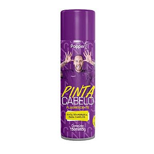 TINTA SPRAY PINTA CABELO ROXO FLUORESCENTE 150ML POPPER