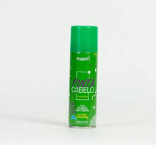 TINTA SPRAY PINTA CABELO VERDE BANDEIRA FLUORESCENTE 135ML POPPER