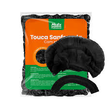 TOUCA SANFONADA PRETA C/ELASTICO