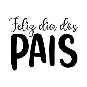 TRANSFER P/ BALAO LETTERING DIA PAIS PRETO M