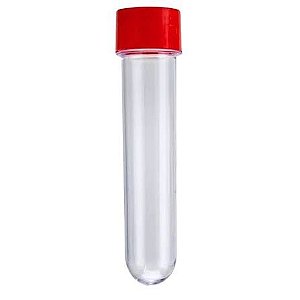 TUBETE 13CM C/ TAMPA VERMELHO