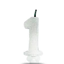 VELA SUPER NUMERO SIMPLES BRANCO Nº 1 CURIFEST