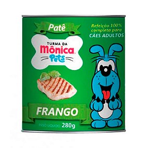 Ração Úmida Turma da Mônica Pets Patê para Cães Adultos Sabor Frango 280g