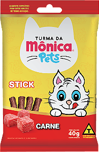 TURMA DA MONICA STICKS DE GATO - CARNE 40GR