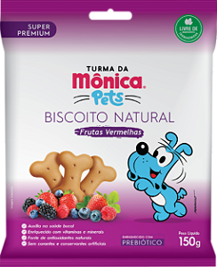 TURMA DA MONICA - BISCOITO FRUTAS VERMELHAS 150 gramas