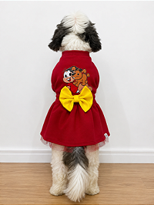 Vestido Pet Boutique Vermelho Turma da Mônica Pets – Tamanho G