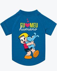 Camiseta T-Shirt Pet Turma da Mônica Pets Azul GG1