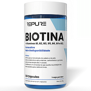 Biotina Plus + Complexo B - 120 Cápsulas