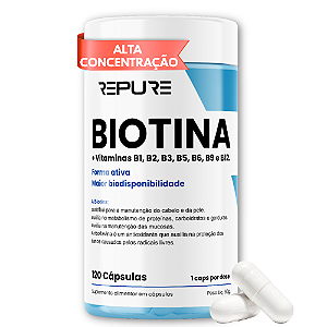 Biotina Plus + Complexo B - 120 Cápsulas