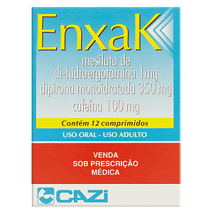 Enxak com 12 Comprimidos